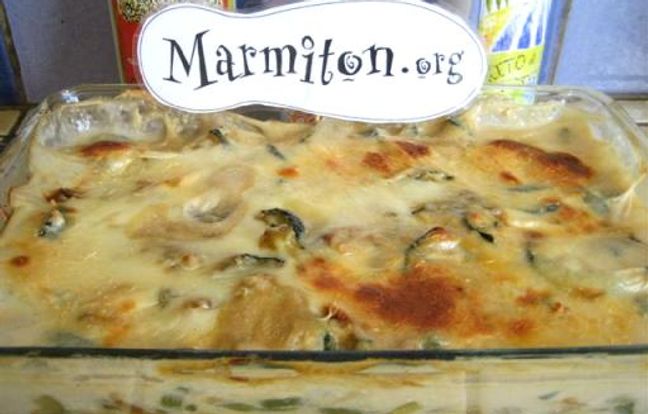 Délice léger de courgettes et champignons en gratin : Recette de Délice ...