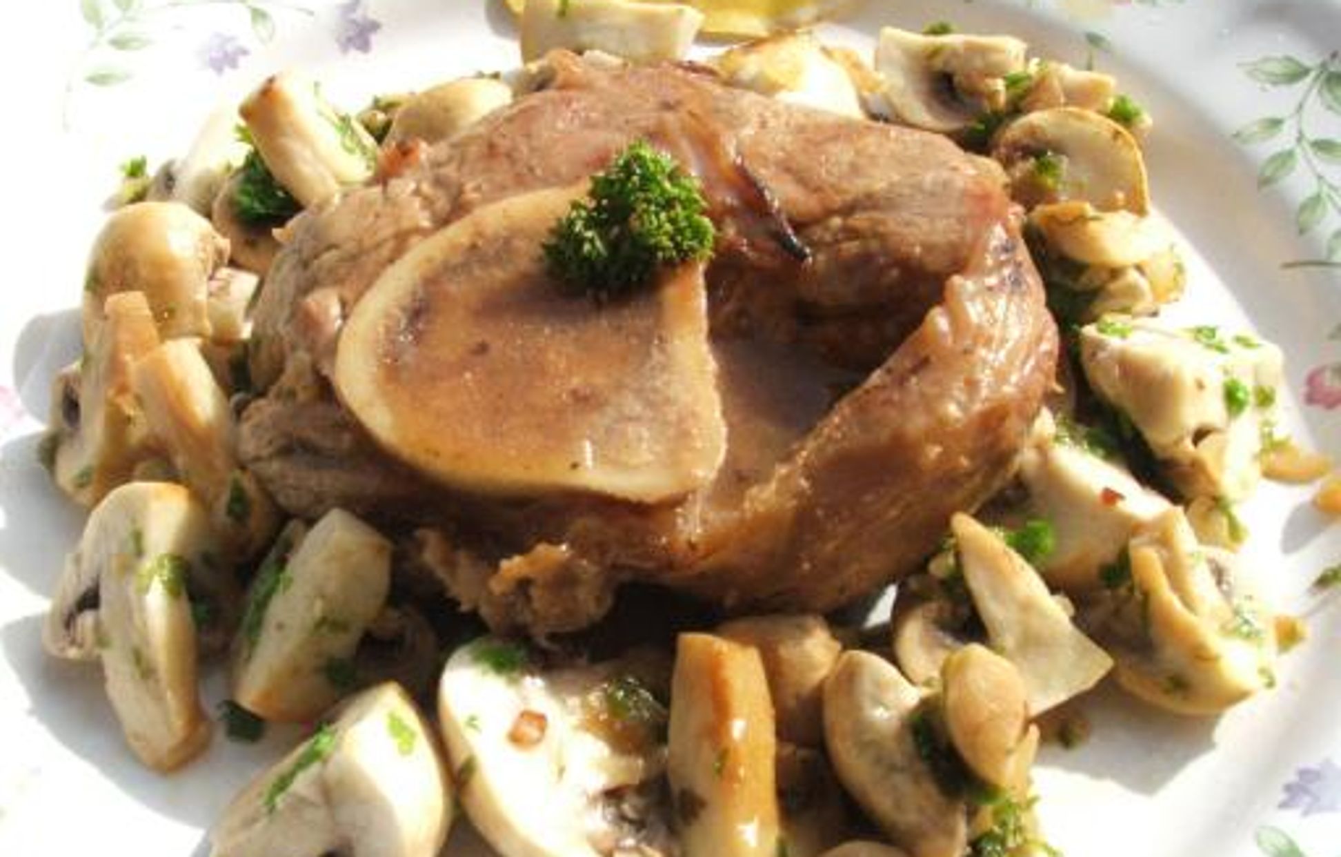 Jarret de veau aux champignons Recette de Jarret de veau aux