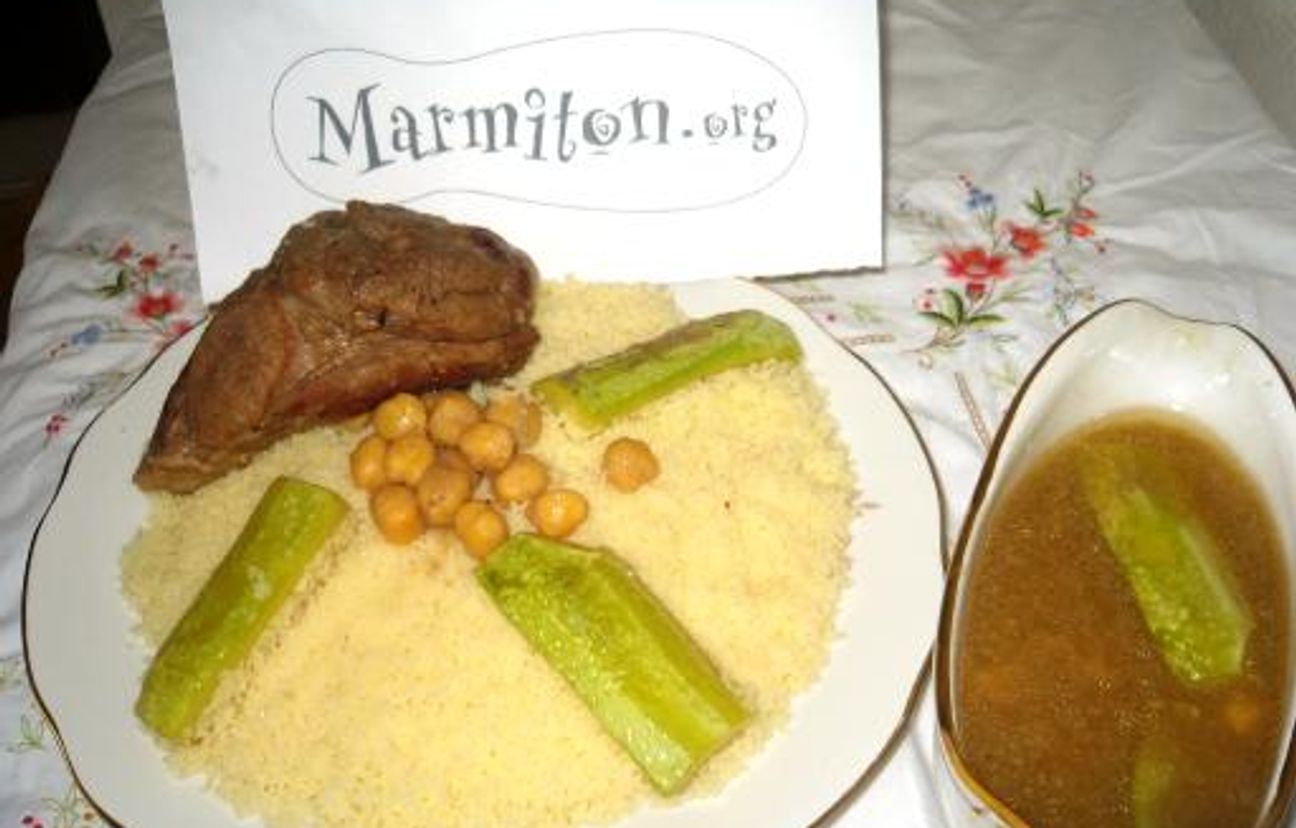 Couscous algerois en sauce blanche Recette de Couscous algerois en