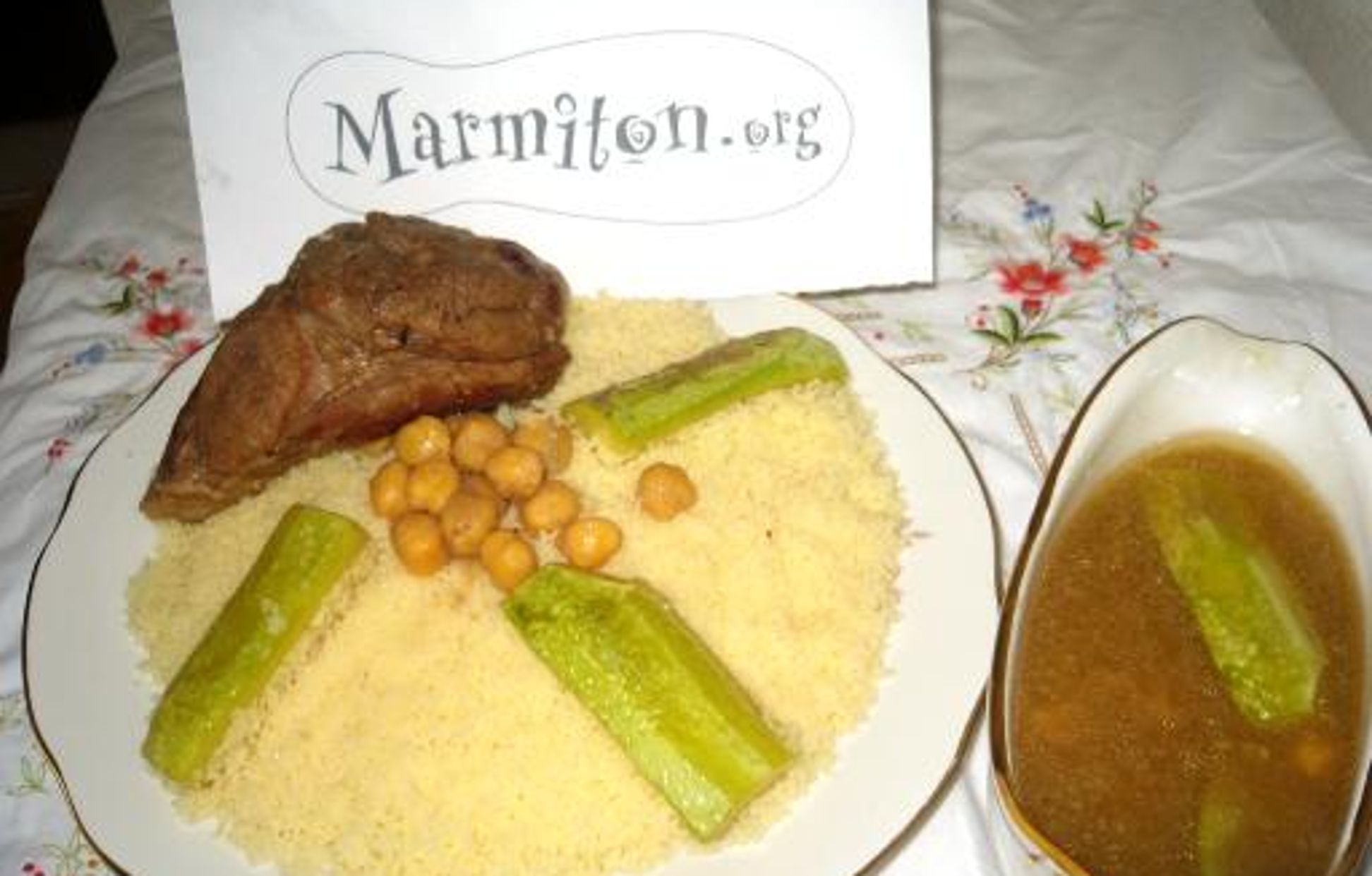 Couscous algerois en sauce blanche Recette de Couscous algerois en