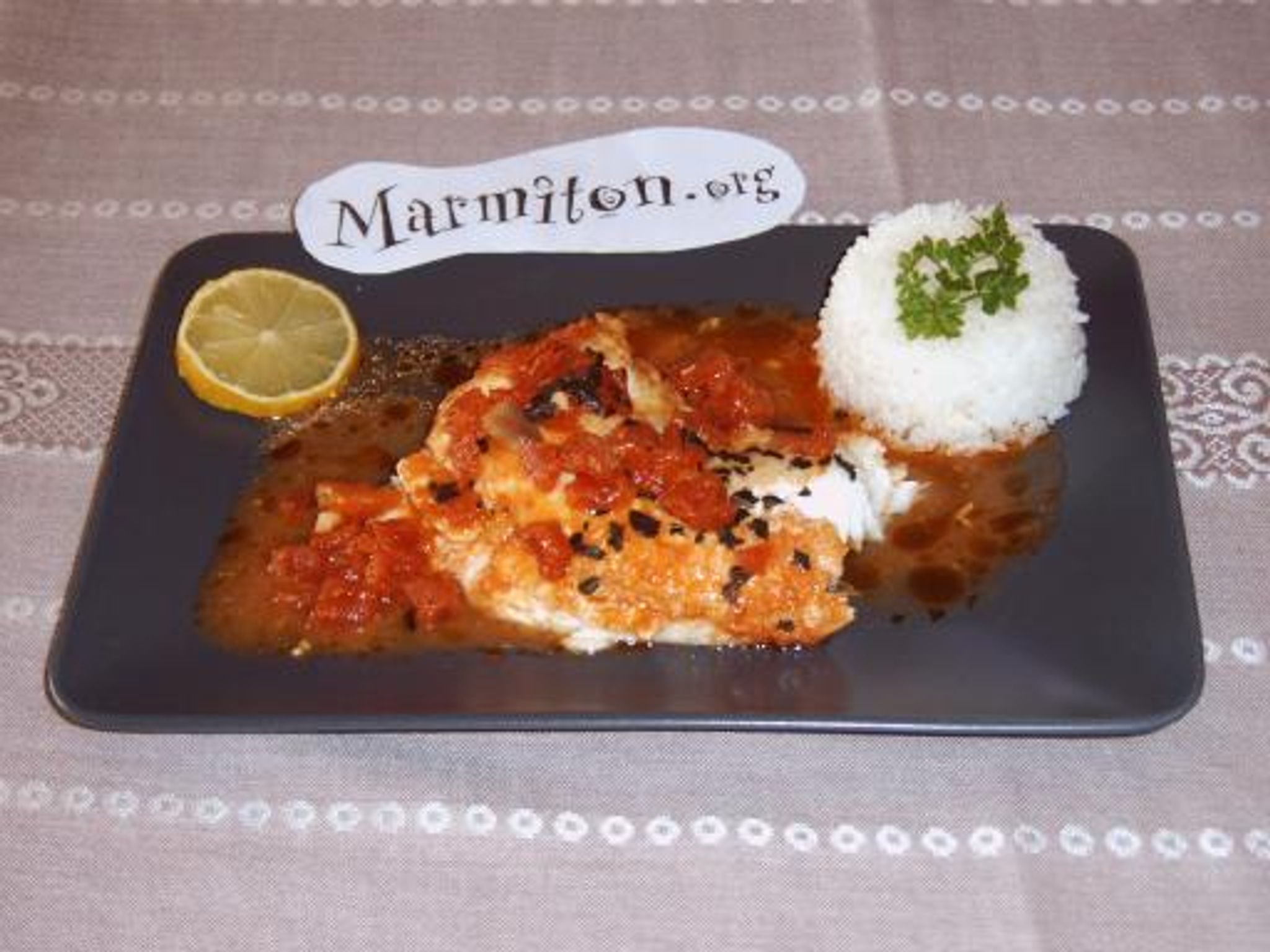 Filets de Loup à la provençale : Recette de Filets de Loup à la
