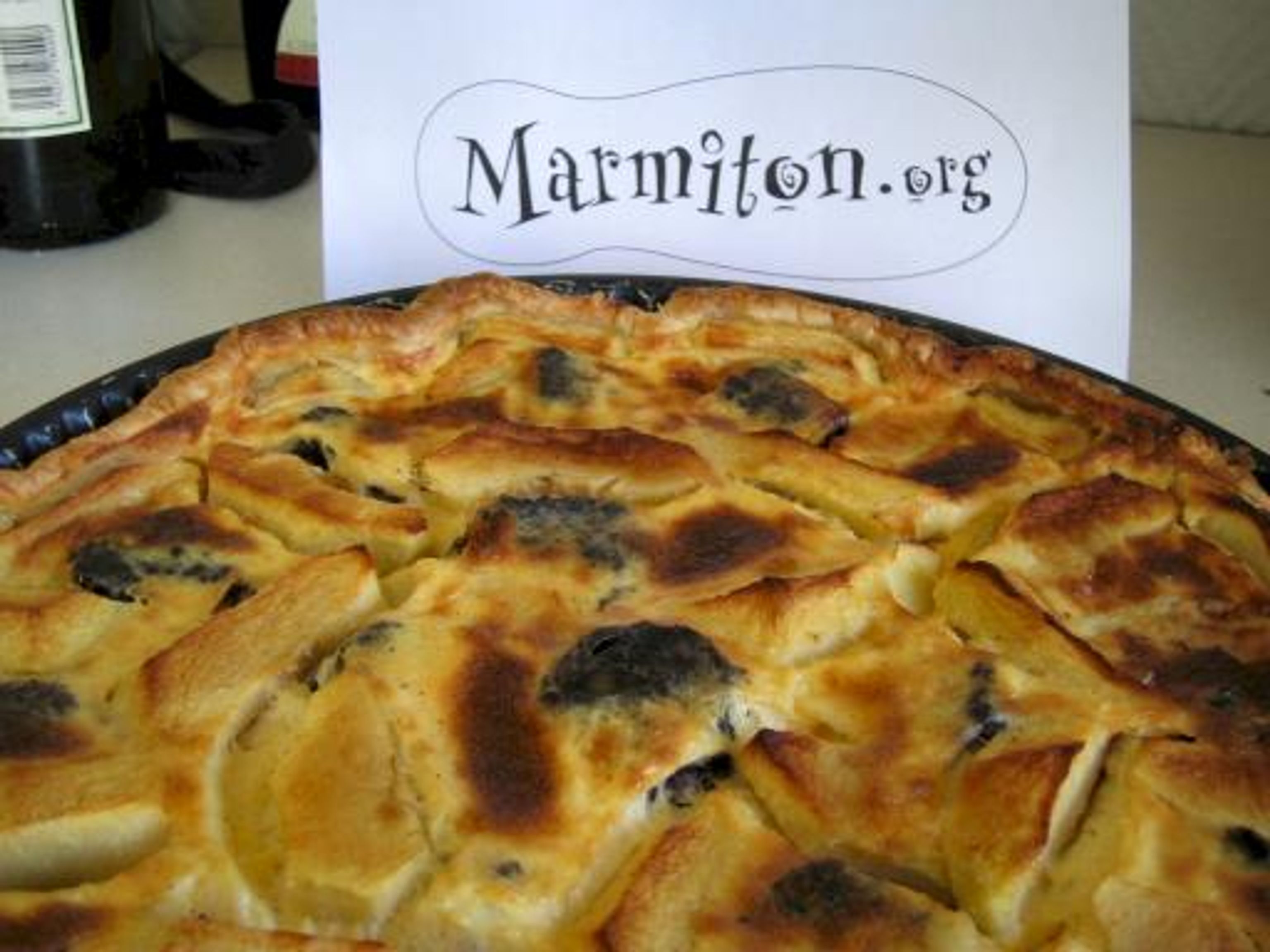 Tarte aux pommes et au boudin noir (7ème rencontre) : Recette de Tarte