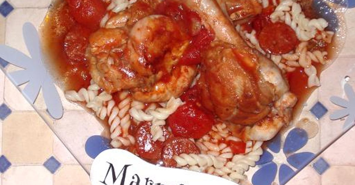 Poulet au chorizo rapide : recette de Poulet au chorizo rapide