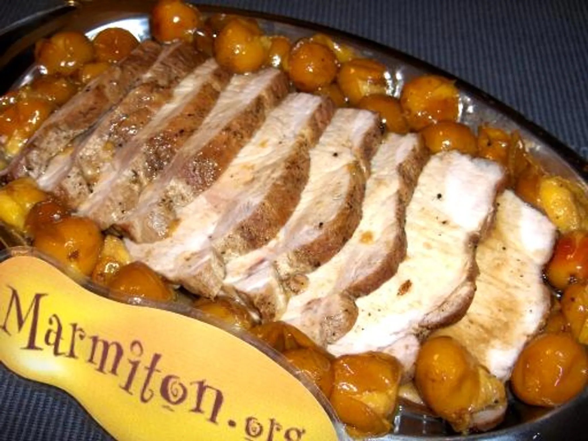 Filet mignon de porc  aux mirabelles (Marmiton)