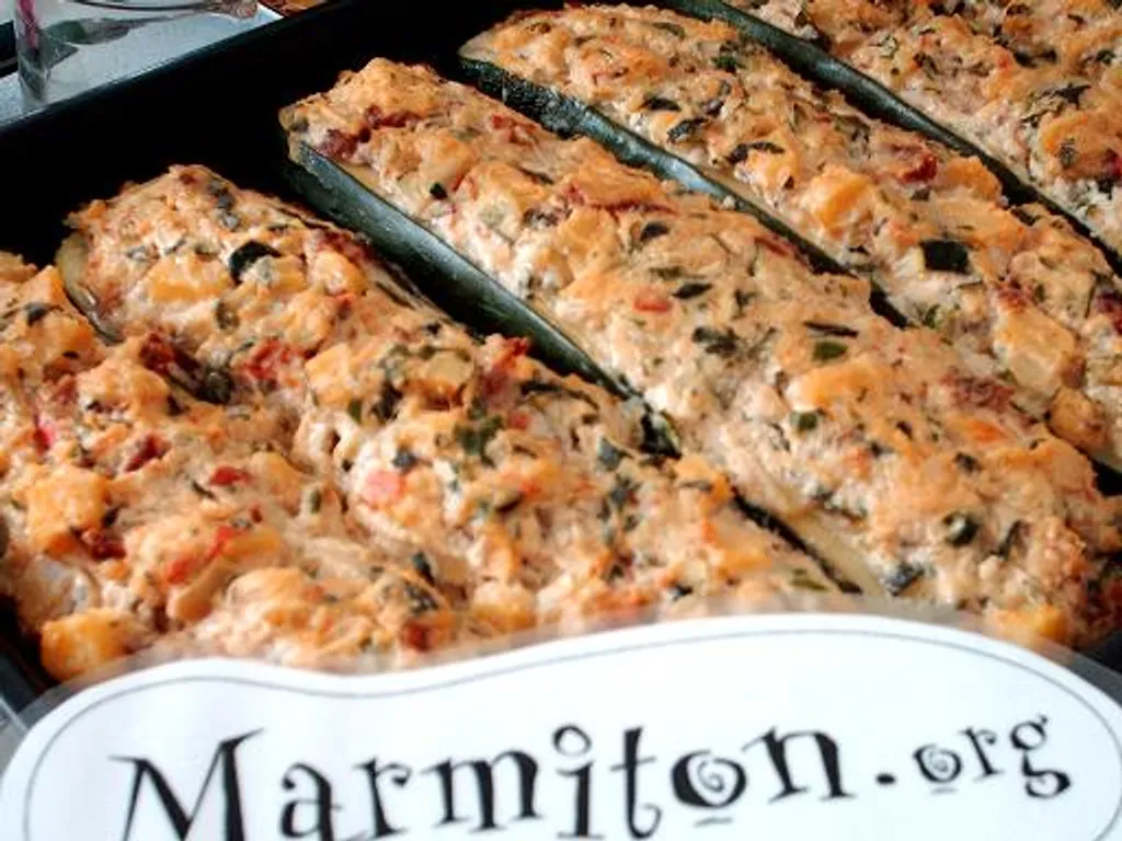 courgettes farcies à la brousse de brebis et herbes fraîches (44ème rencontre)