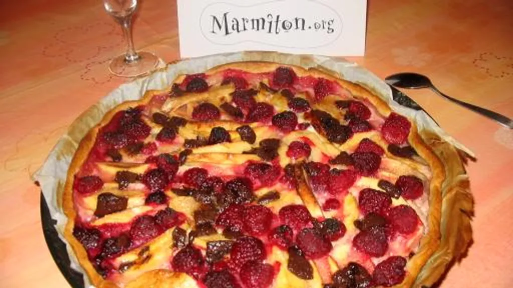 Tarte Pommes Framboises Chocolat Recette De Tarte Pommes Framboises Chocolat