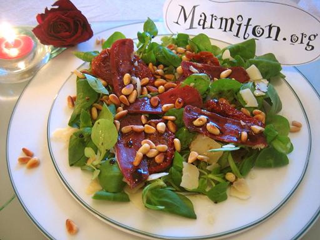 Salade de mâche aux magrets de canard : Recette de Salade de mâche aux ...