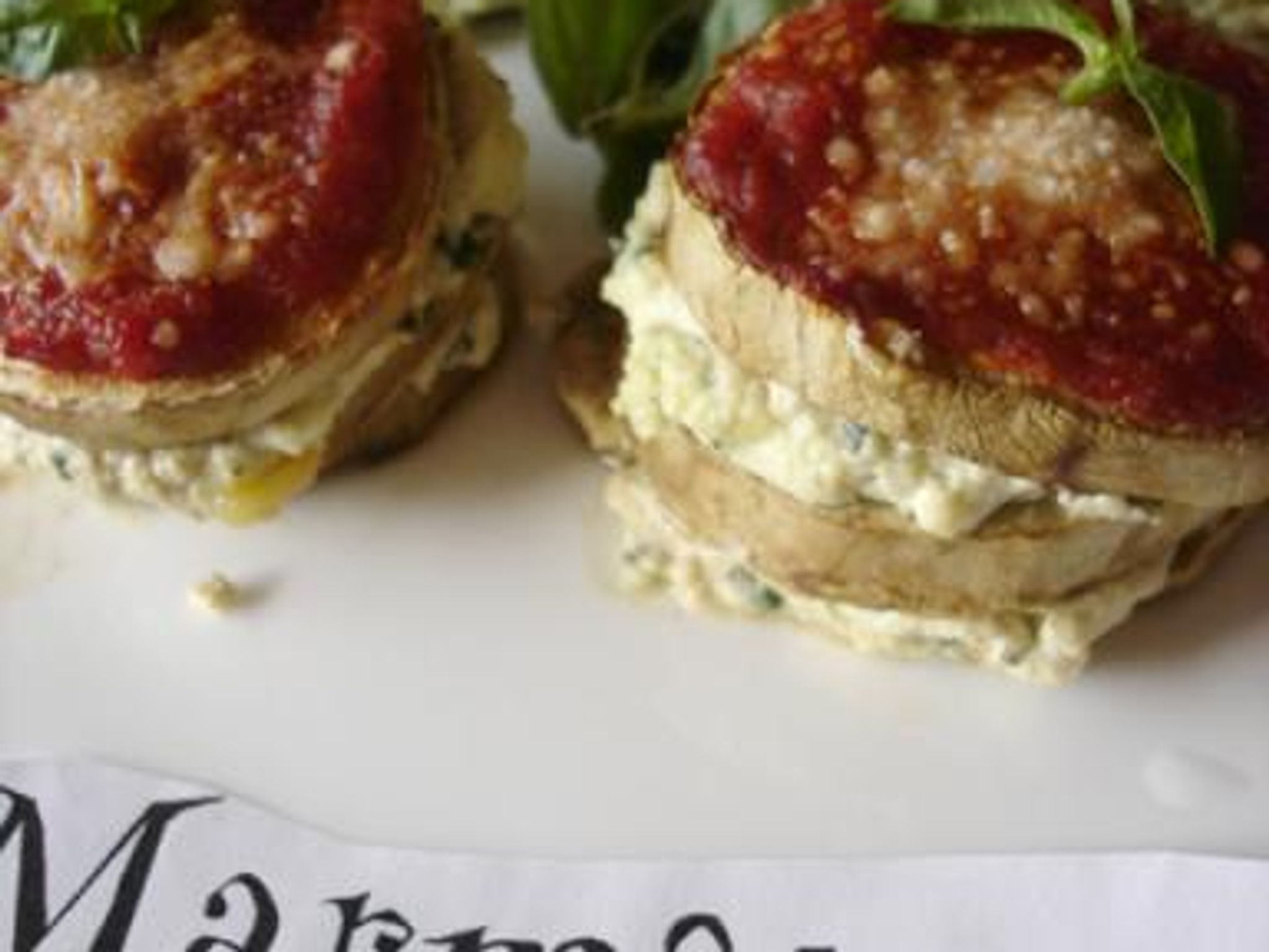 Lasagnes d'aubergines à la brousse et au pesto Recette de Lasagnes d