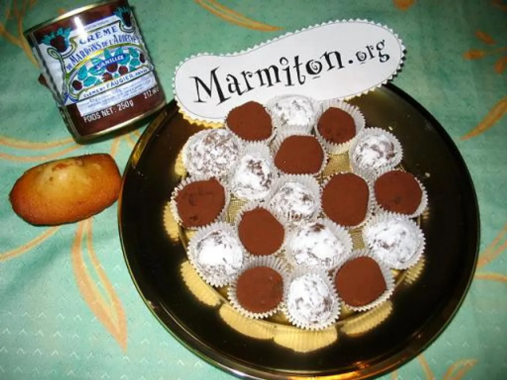 miam-miam gouli-gouli (bouchées à la crème de marrons et madeleines)