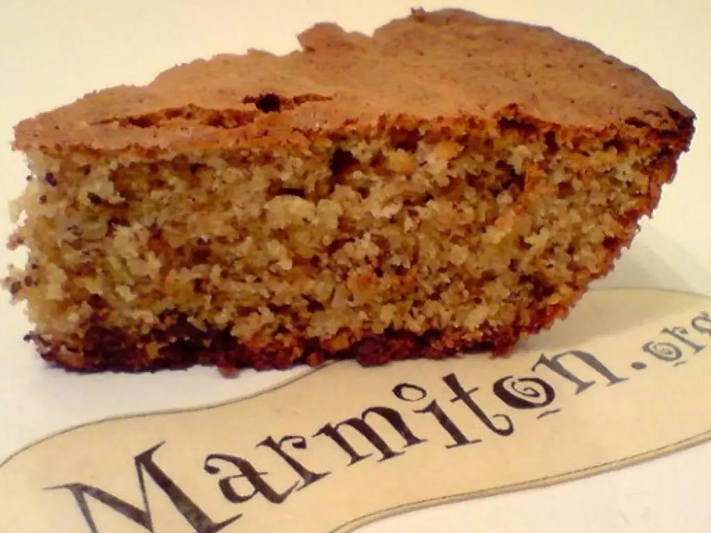 gâteau aux noisettes