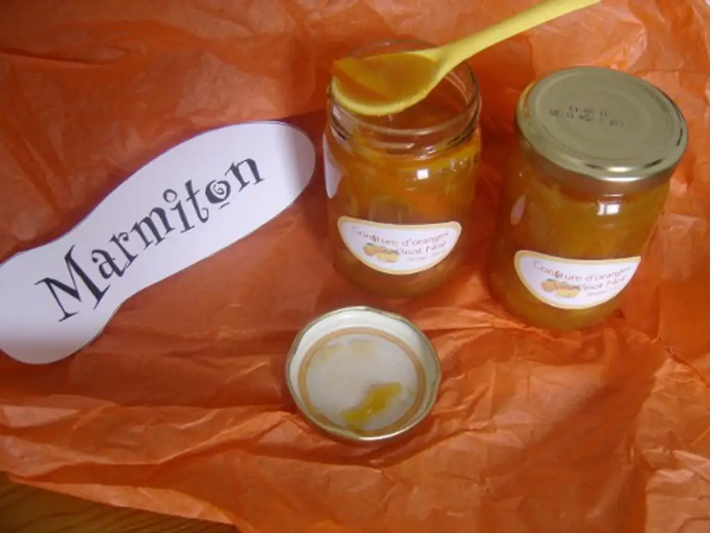 confiture d'oranges au pinot noir
