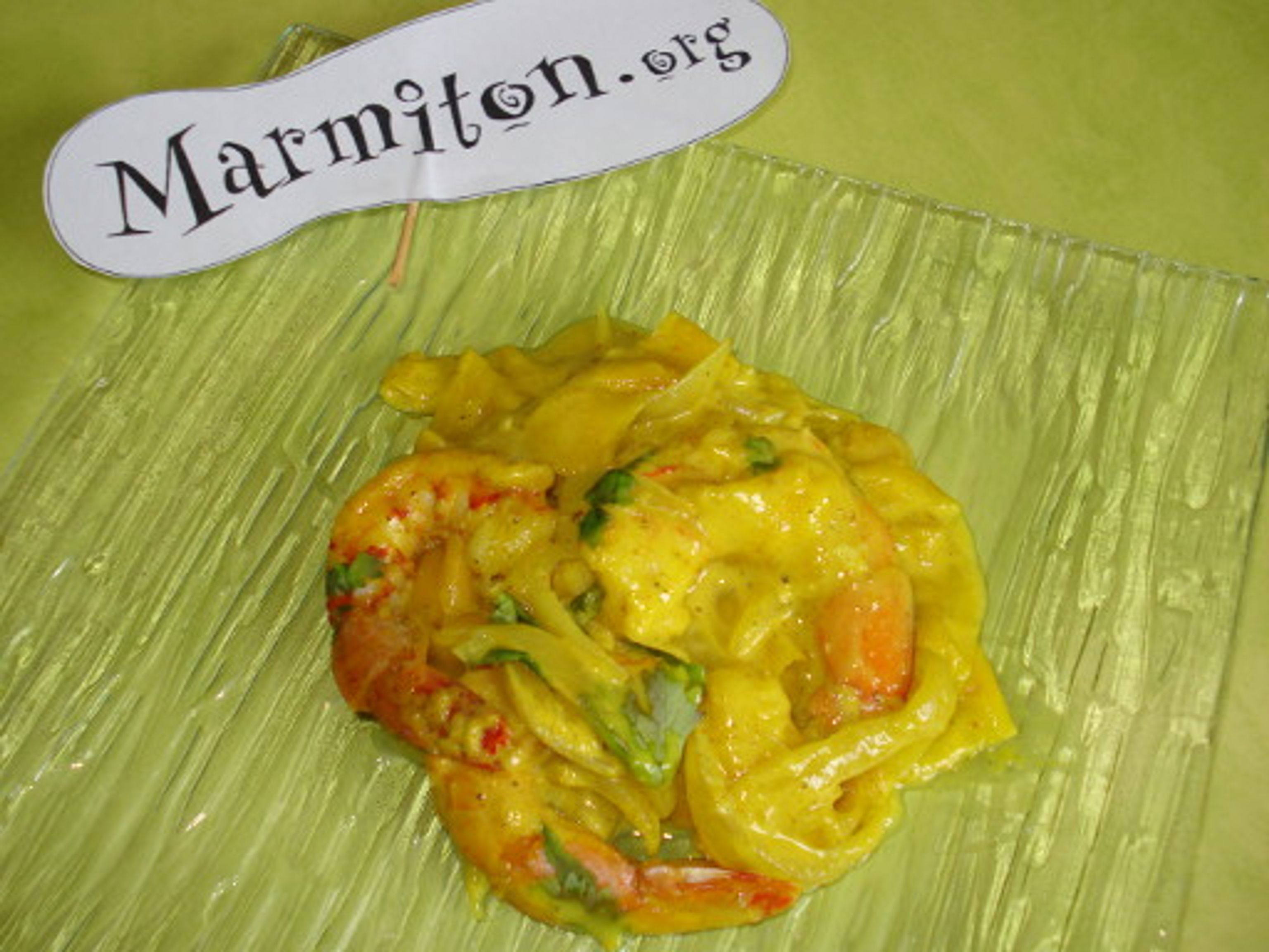 Curry de gambas aux mangues : Recette de Curry de gambas aux mangues ...