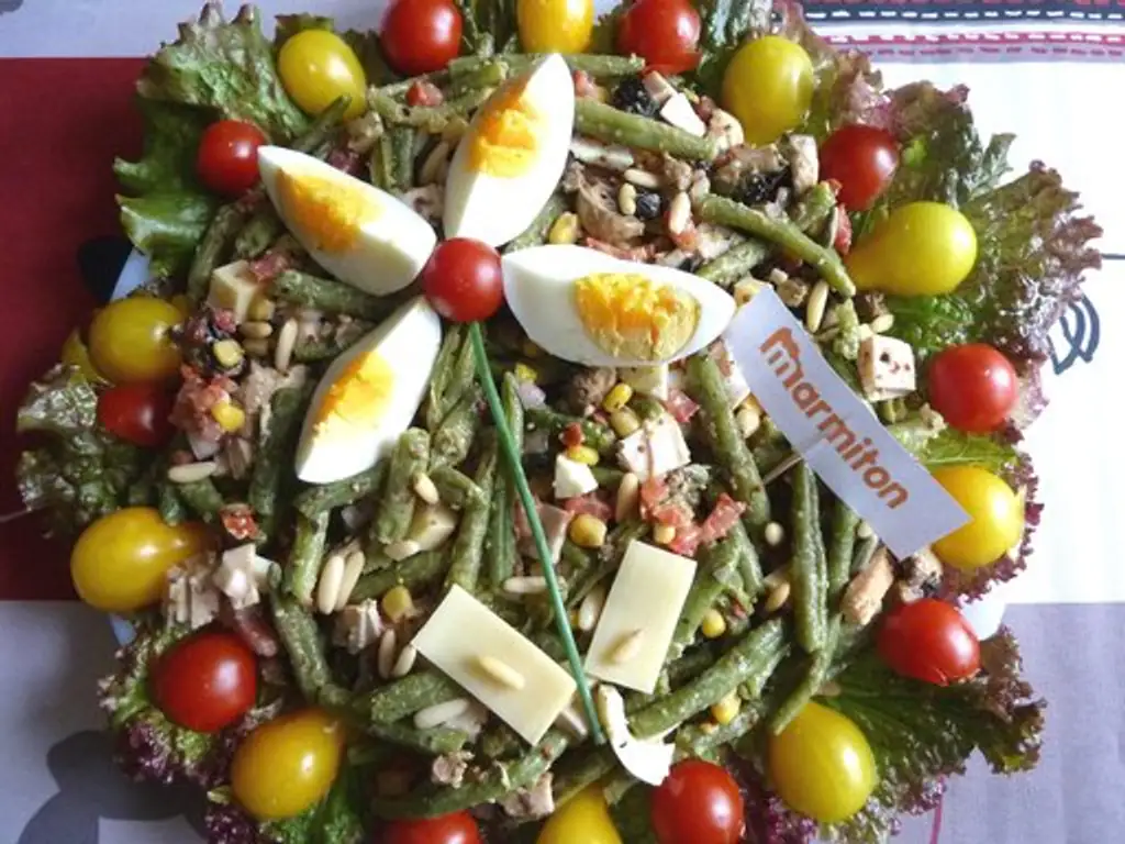 salade de haricots verts complète