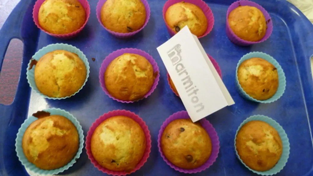 Muffin Bananes Et Pepites De Chocolat Recette De Muffin Bananes Et Pepites De Chocolat Marmiton