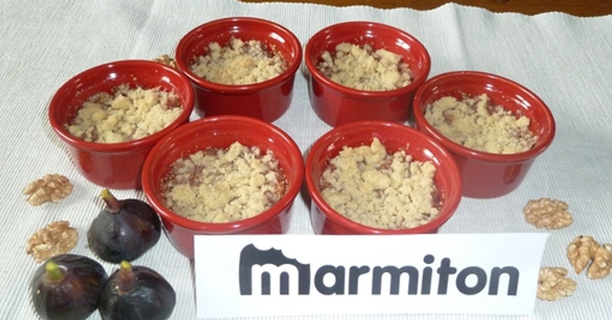 Crumble de figues aux noix : recette de Crumble de figues aux noix