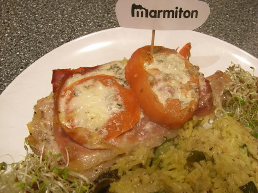 côtes de veau au gorganzola en papillote