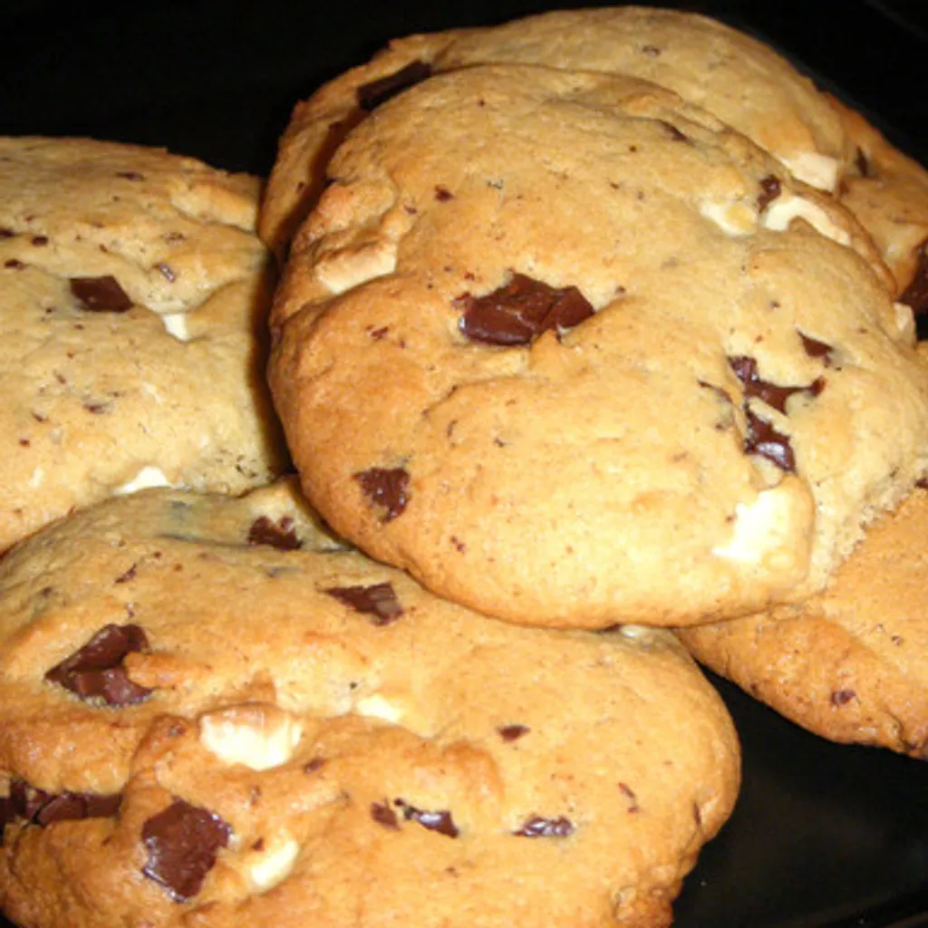 Cookies aux p pites de chocolats noir et blanc