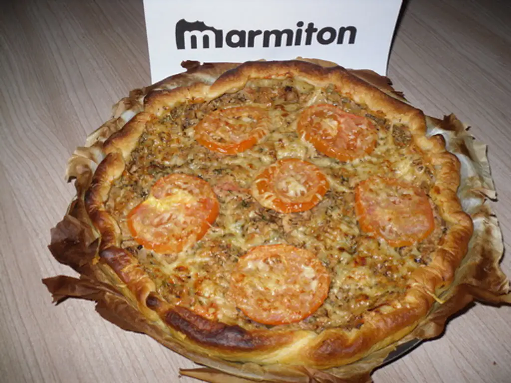 tarte au thon et moutarde à l'ancienne