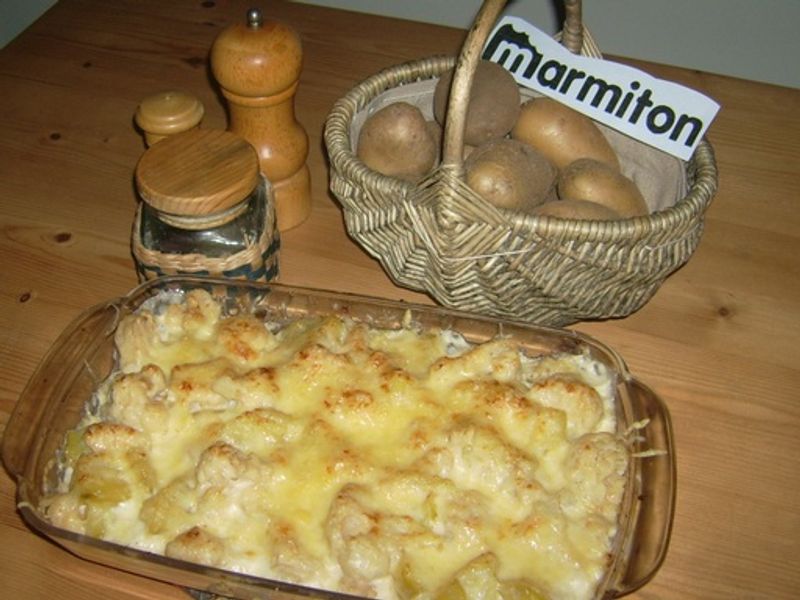 Gratin De Chou Fleur Et Pommes De Terre Recette De Gratin