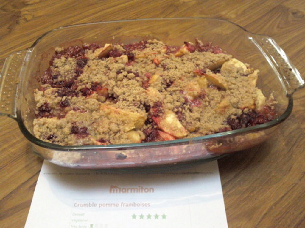 Crumble Pomme Framboises Recette De Crumble Pomme Framboises Marmiton