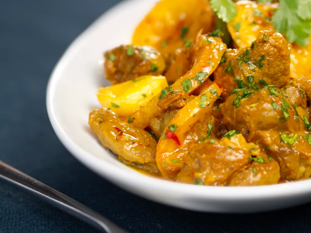 agneau de lait sauté au safran et au citron