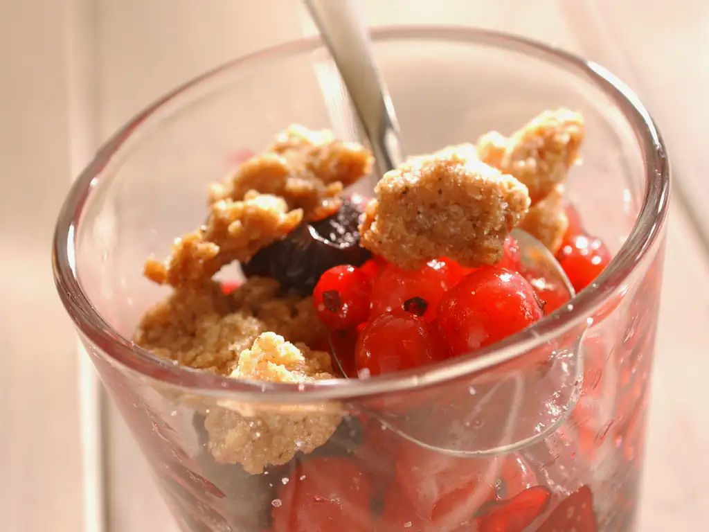 crumble aux fruits rouges rapide