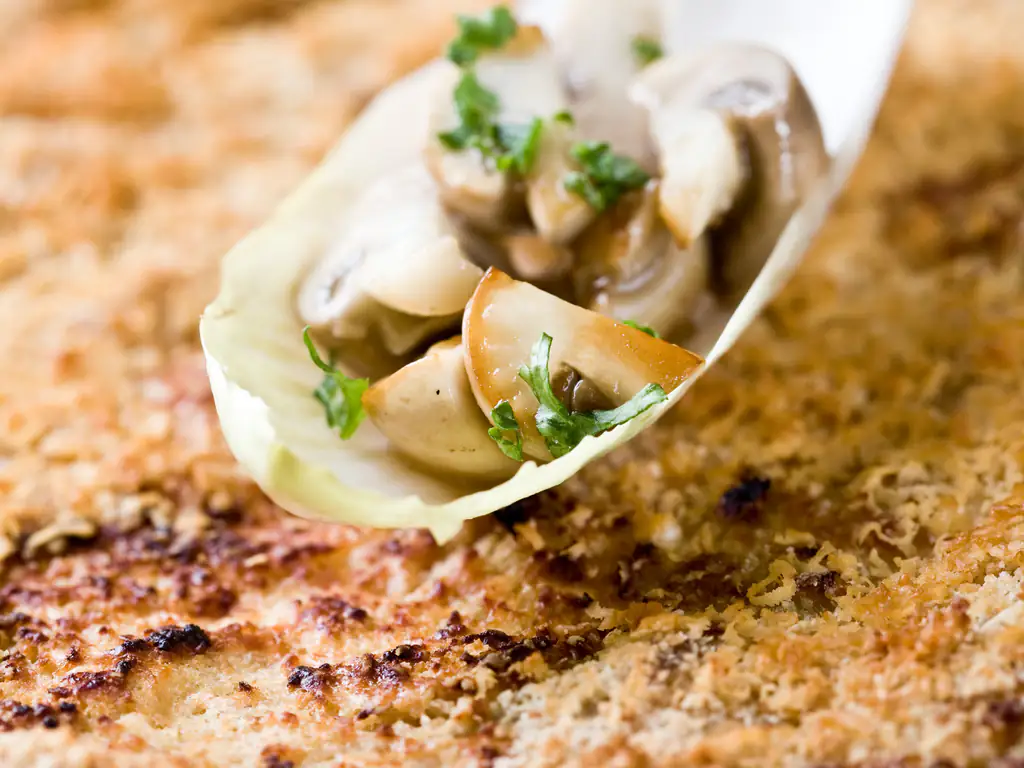 gratin d'endives aux champignons