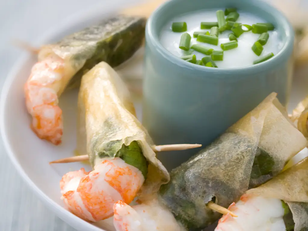 langoustines croustillantes au basilic