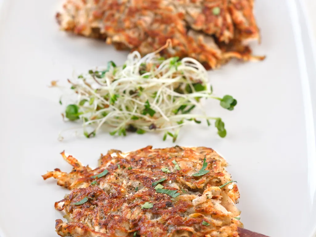 galettes de pommes de terre aux navets