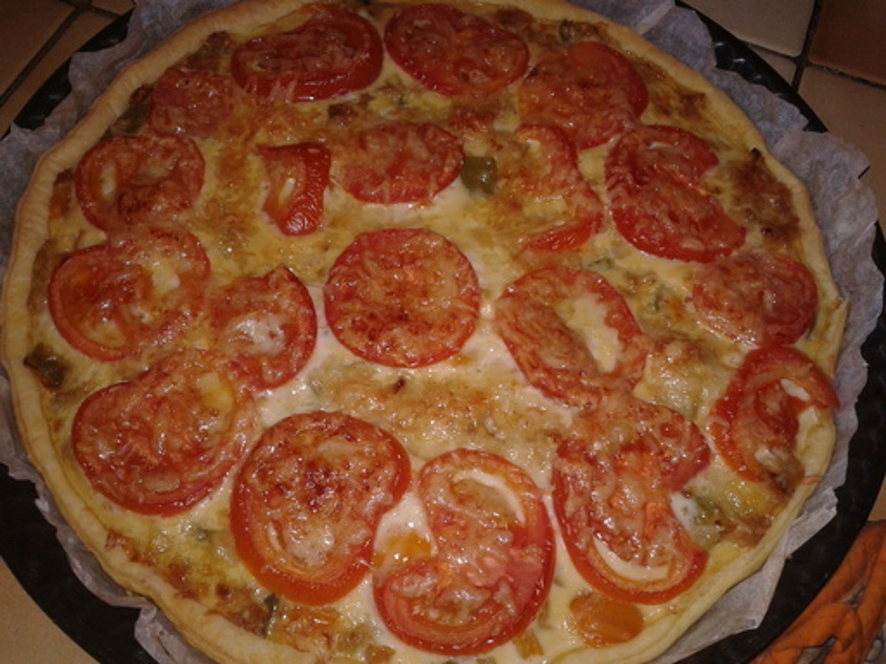 Quiche Au Thon Poivron Et Tomate Recette De Quiche Au Thon Poivron