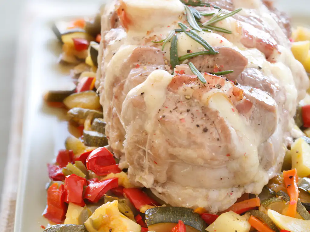 rôti de veau farci à l'italienne
