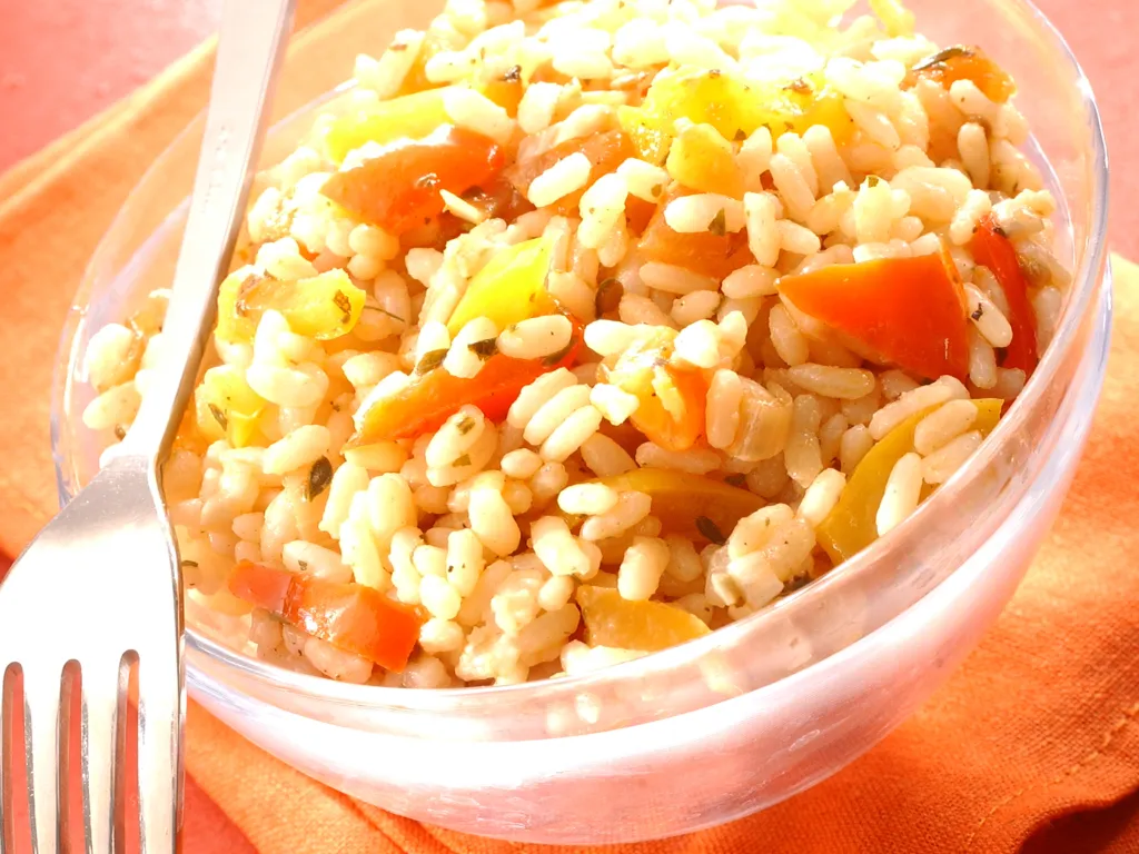 risotto aux 2 poivrons