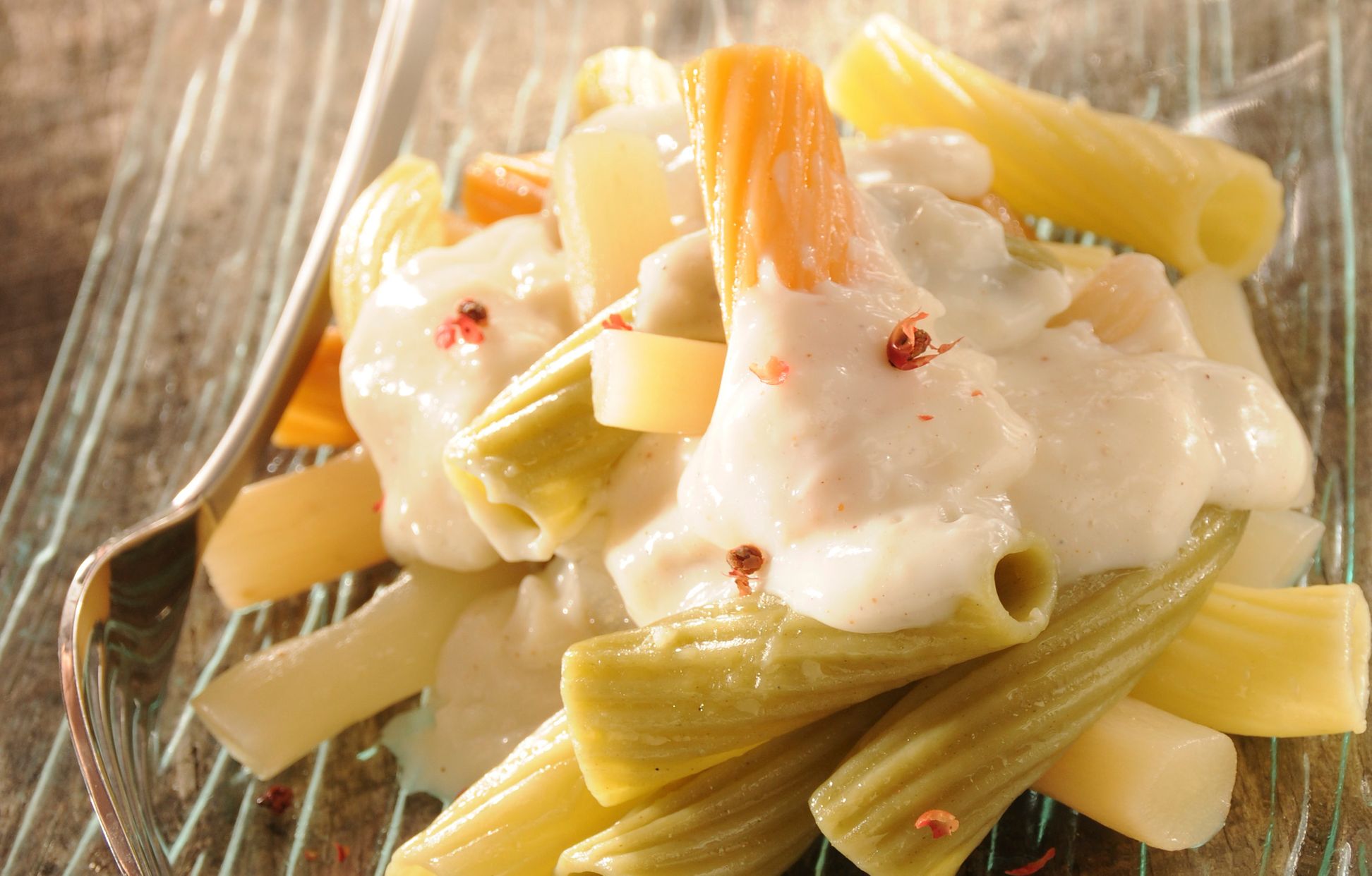 Pâtes à la sauce blanche aux salsifis Recette de Pâtes à la sauce