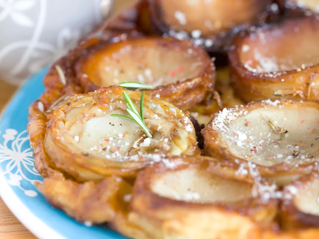 tarte tatin froide aux artichauts et parmesan