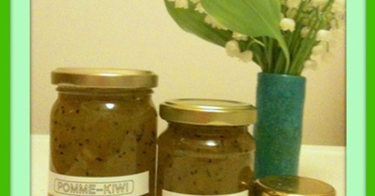 Confiture de kiwis aux pommes recette de Confiture de kiwis aux pommes