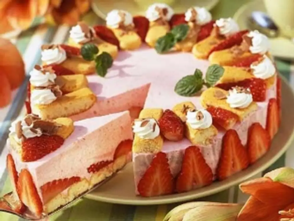gâteau aux fraises et au yaourt