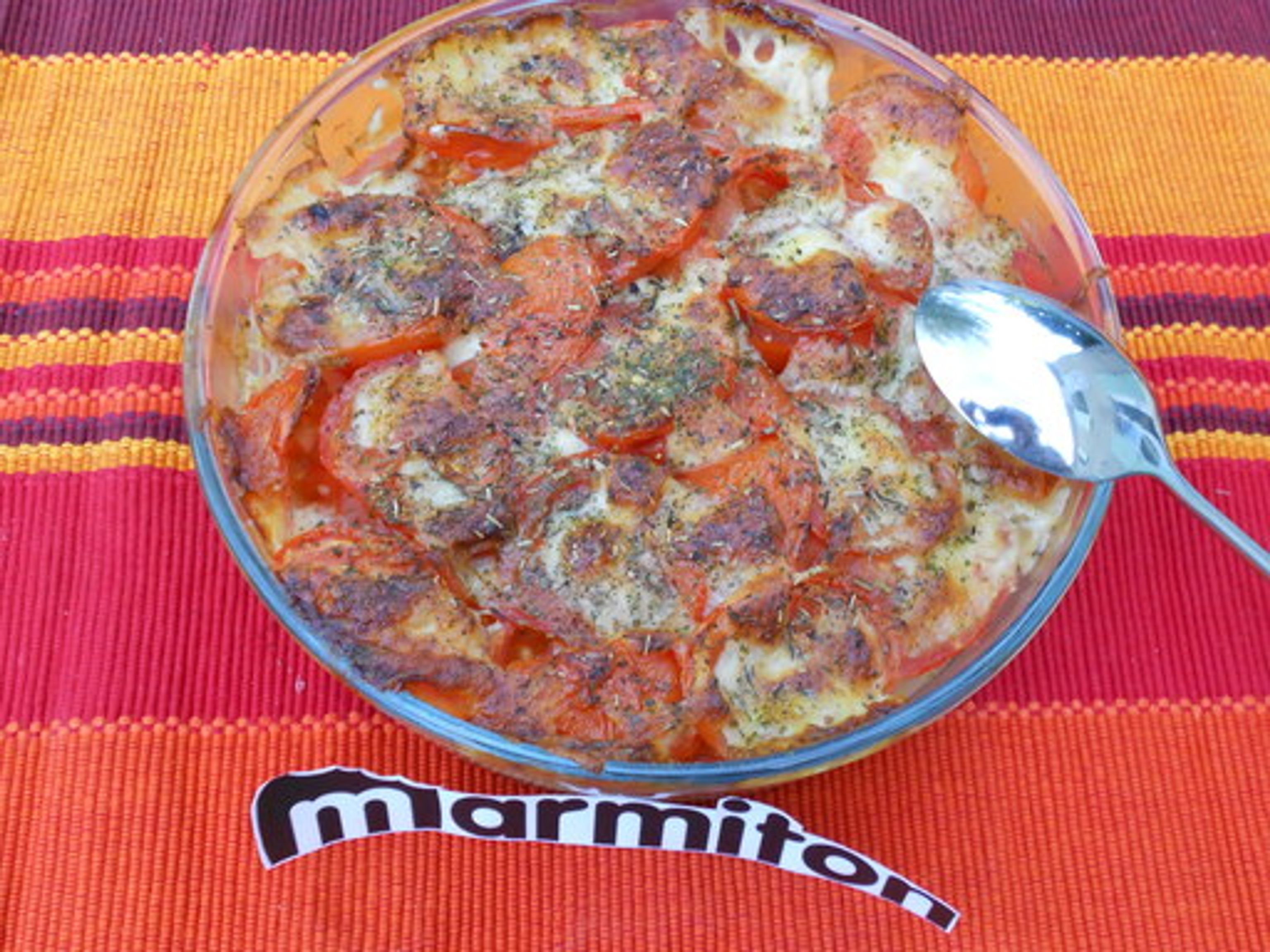 Gratin de tomates, aubergine et mozzarella Recette de Gratin de