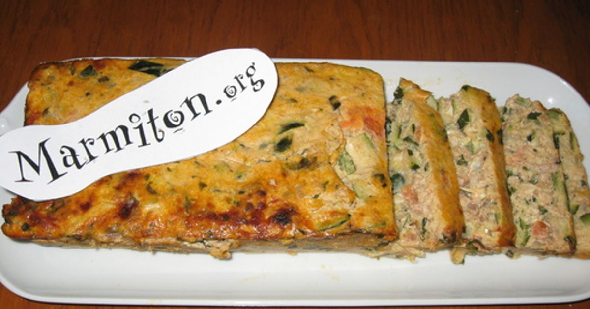 Terrine de courgettes et de thon au basilic recette de Terrine de