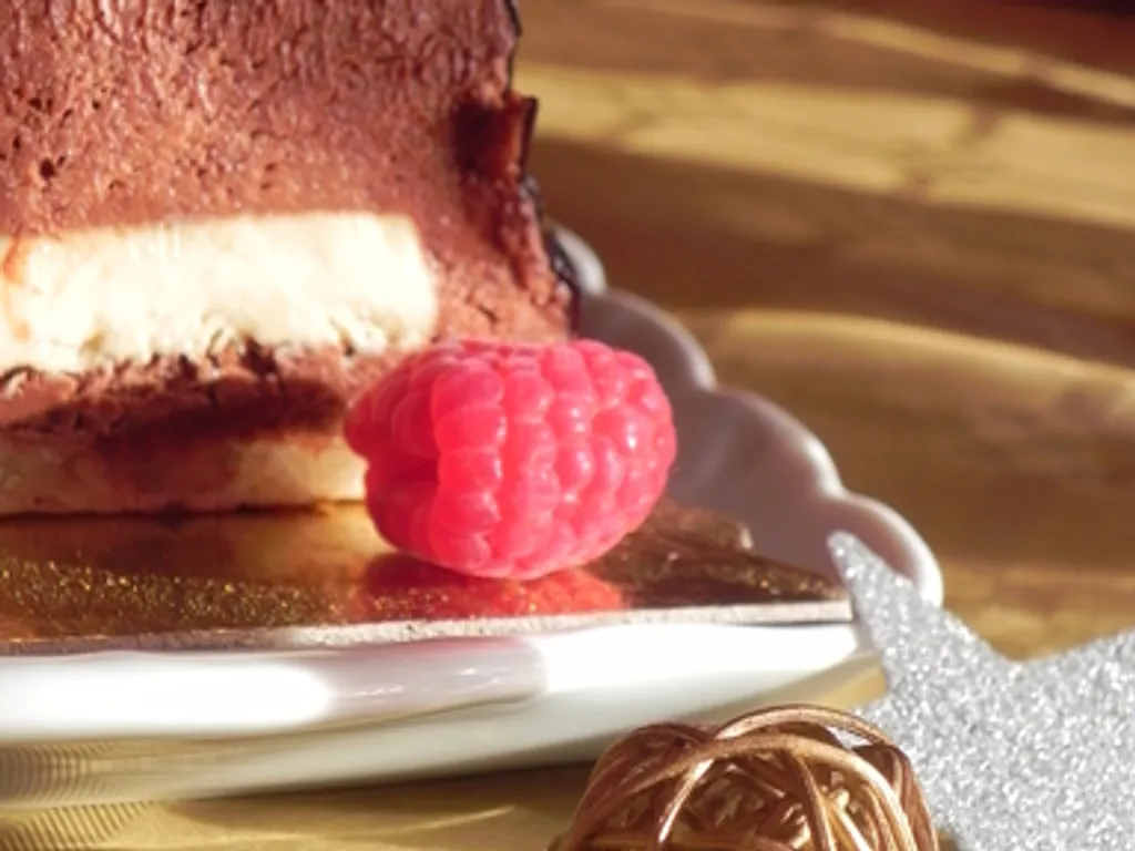 bûche de noël à la mousse au chocolat facile