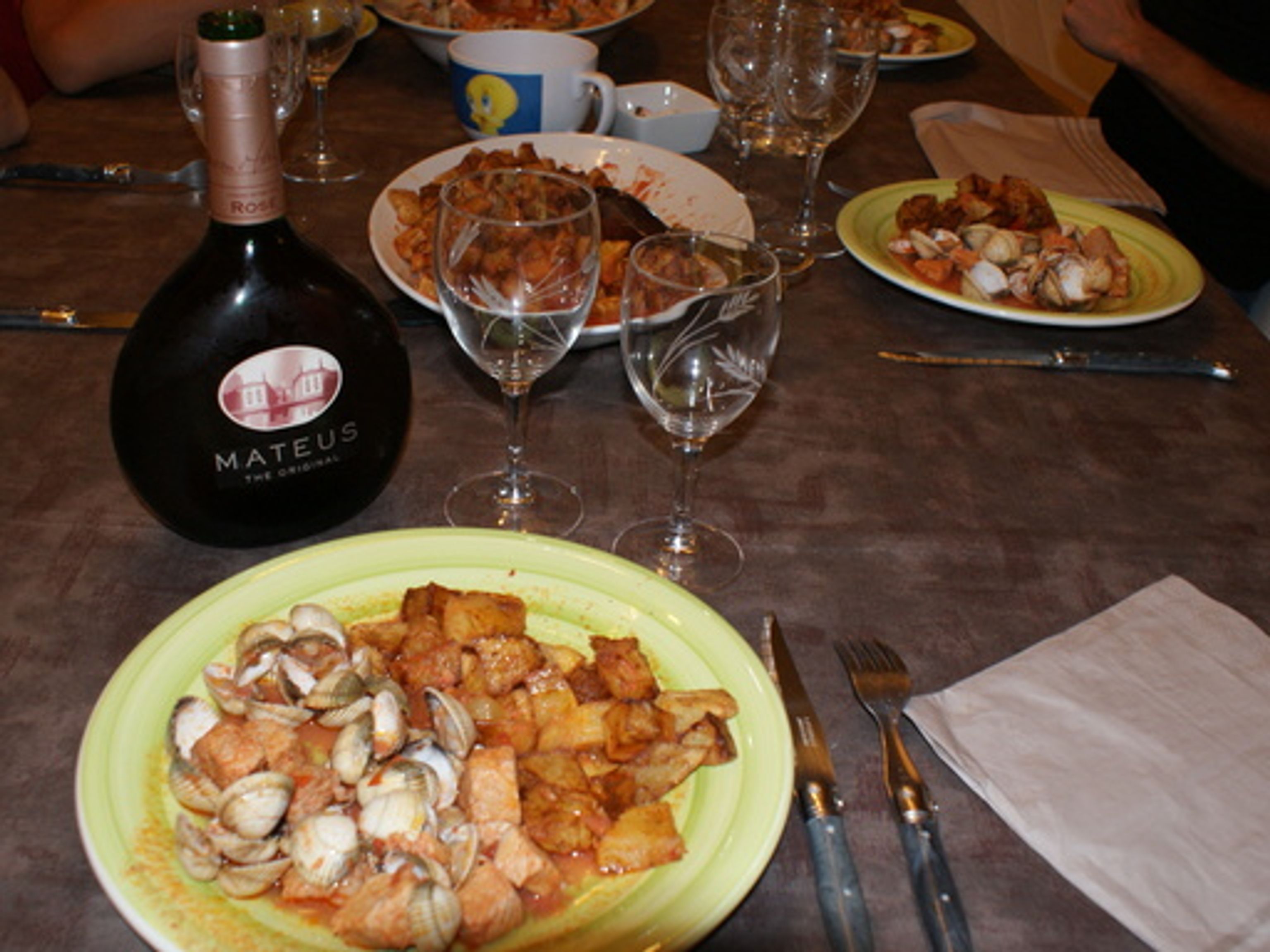 Carne de porco alentejana (Emincé de porc aux vongoles) recette portugaise Recette de Carne de