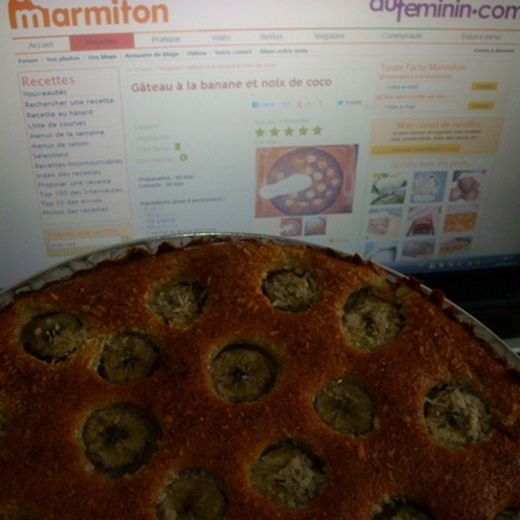 Gateau A La Banane Et Noix De Coco Recette De Gateau A La Banane Et Noix De Coco