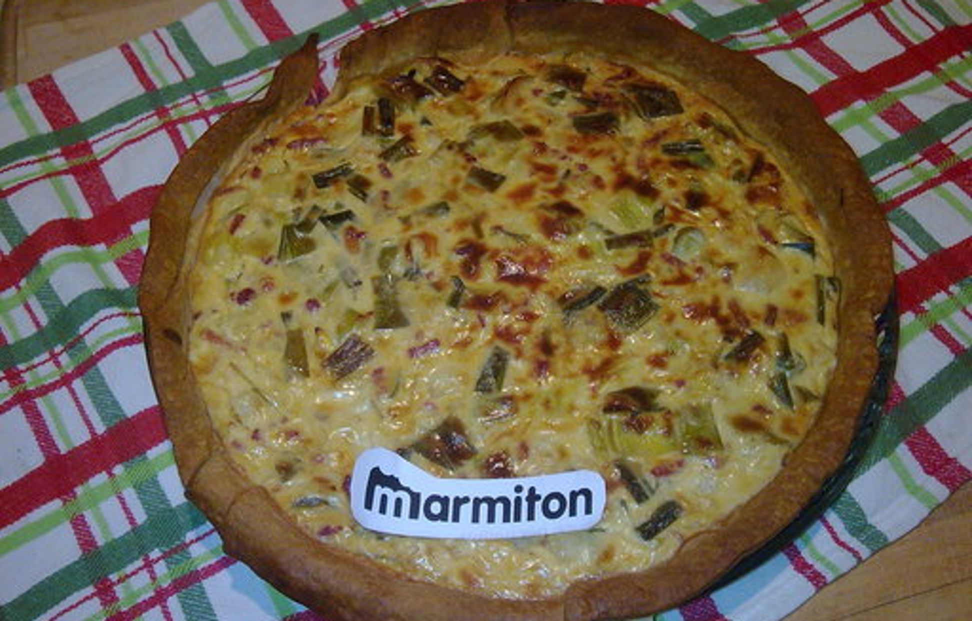 Quiche aux lardons poireaux et oignons Recette de Quiche aux lardons