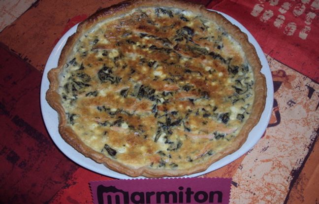 Quiche Aux épinards, Chèvre Et Saumon : Recette De Quiche Aux épinards ...