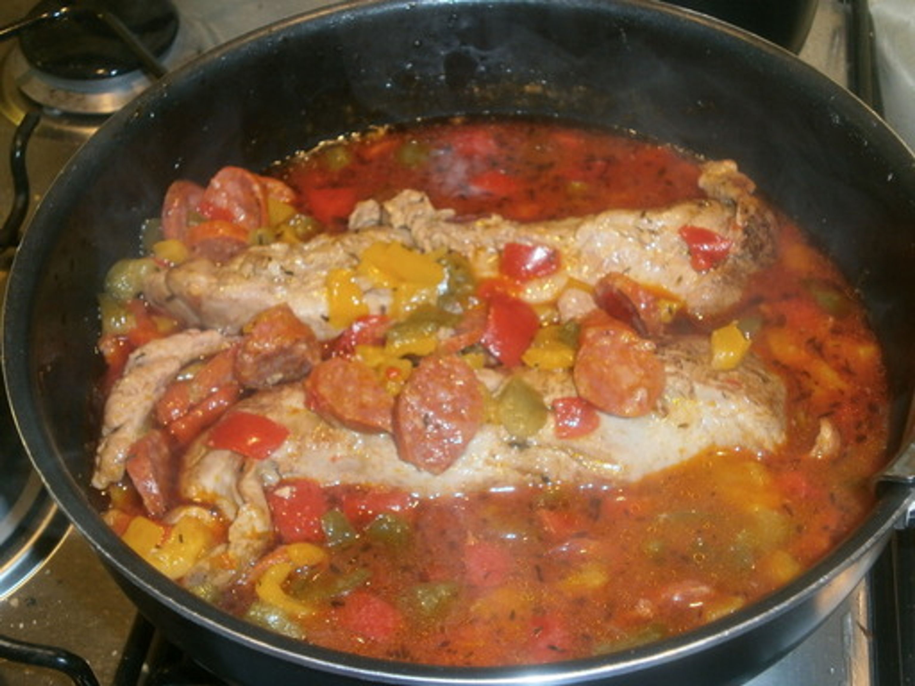 Recette filet de bar au chorizo