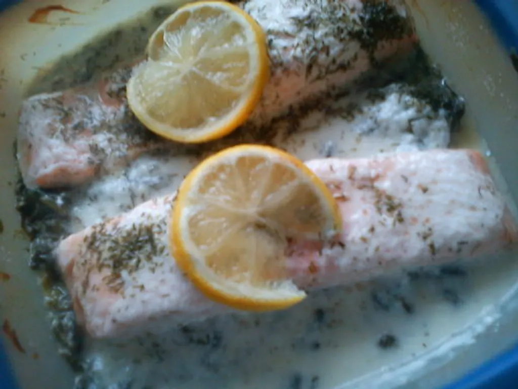 papillotes de saumon aux épinards