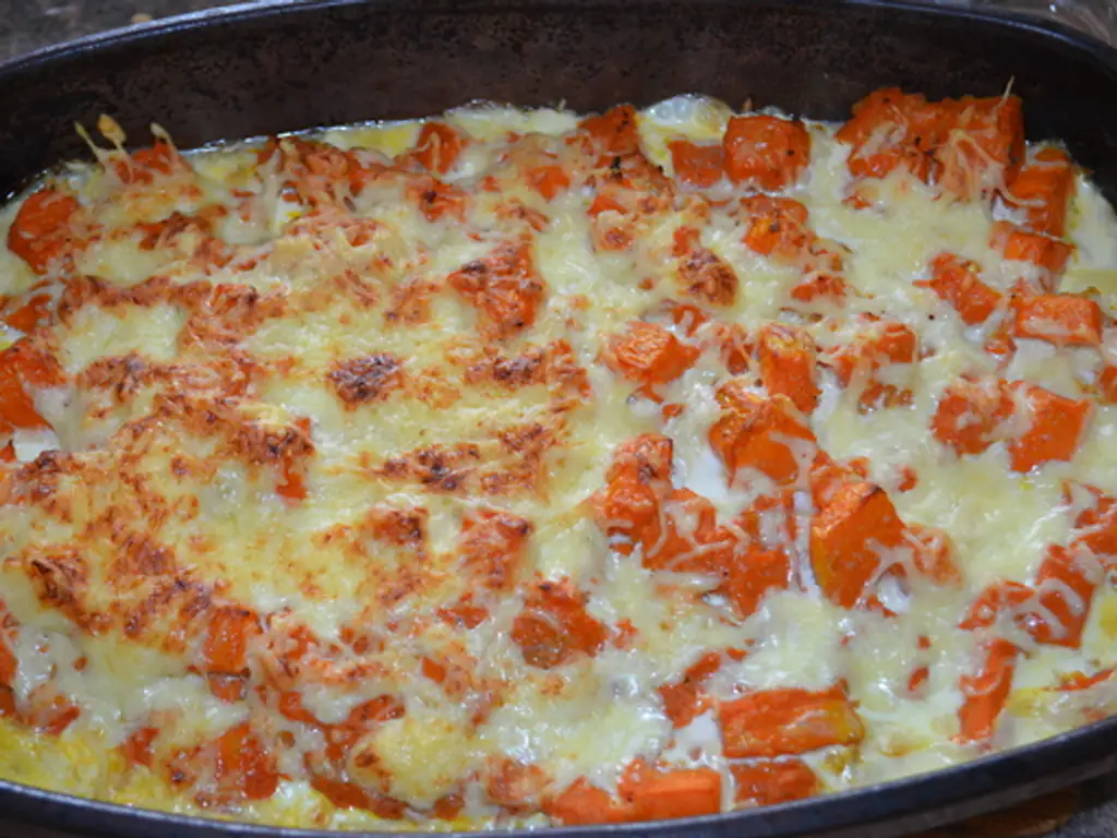 courge gratinée façon exotique