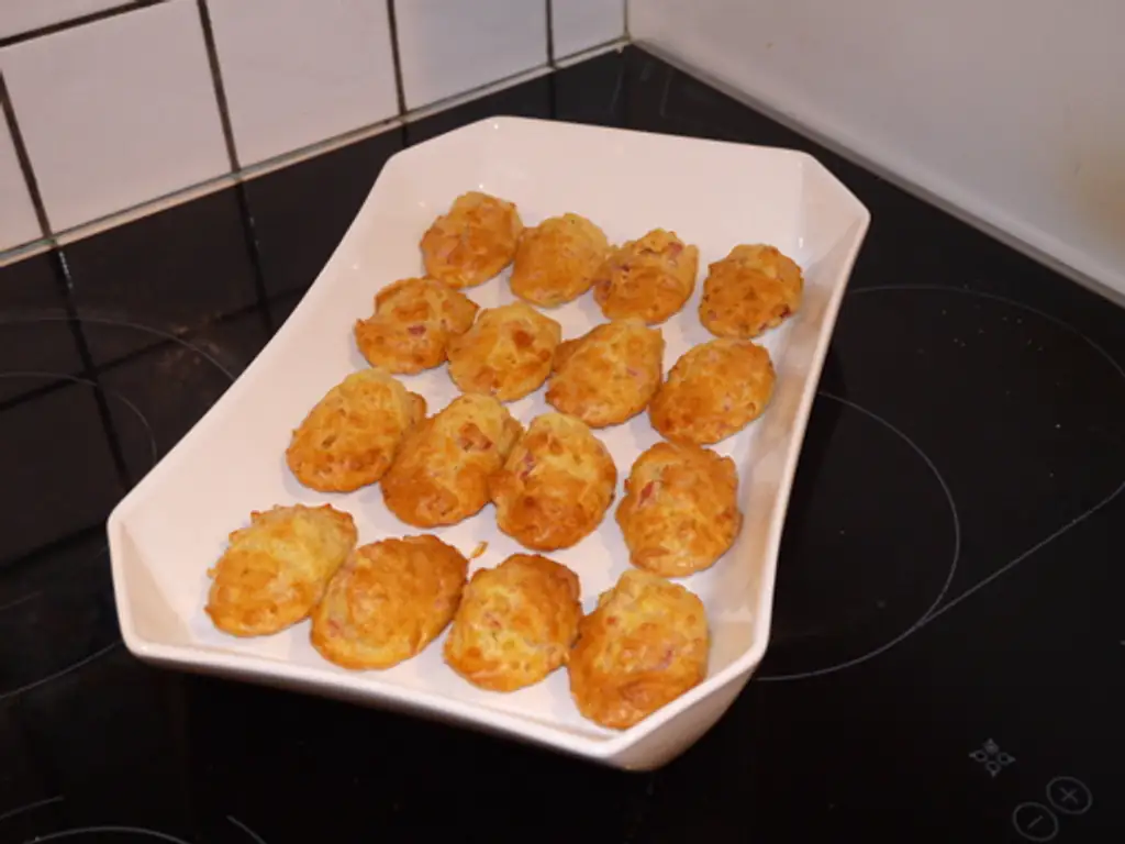 madeleines salées jambon et roquefort