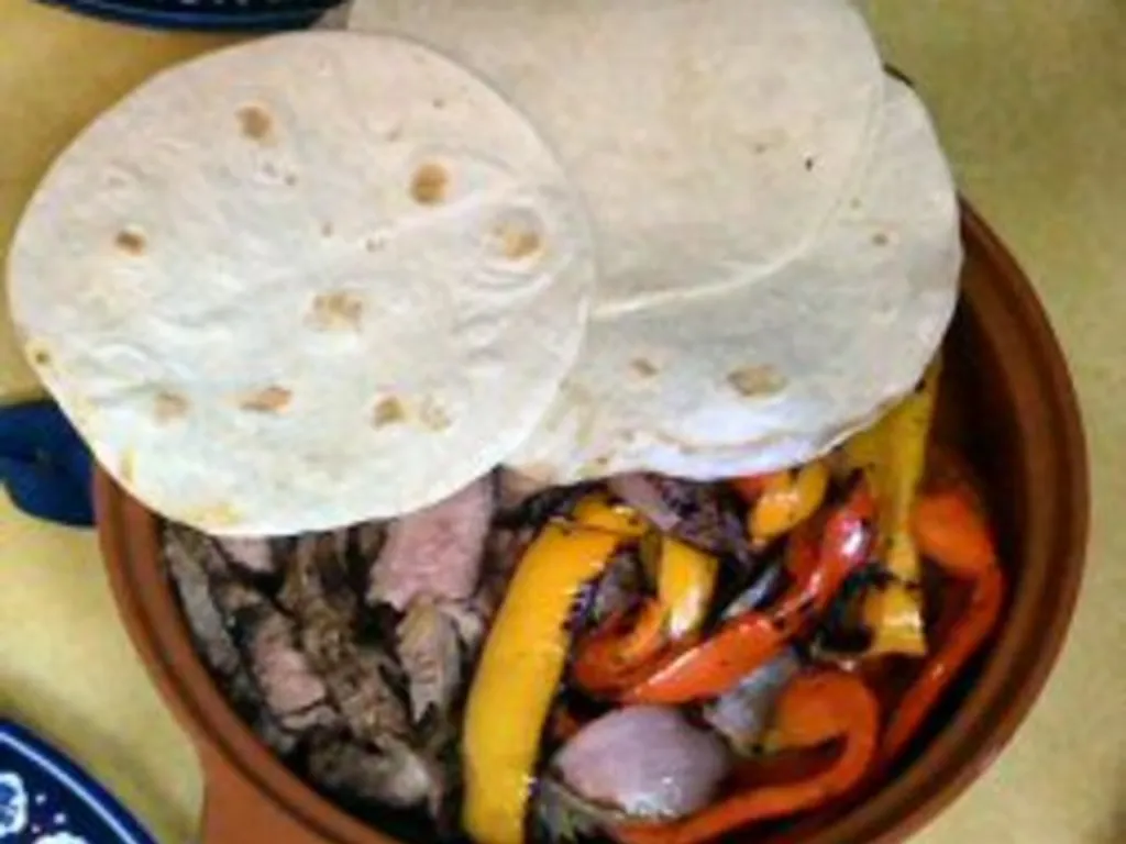 fajitas avec tortillas fabrication totalement maison..
