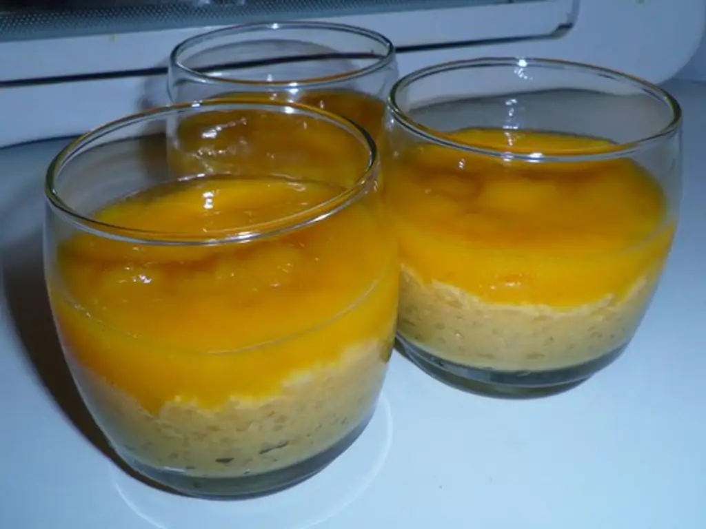 riz au lait vanille cannelle et son coulis d'abricot