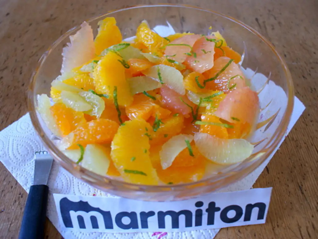 salade d'agrumes au gingembre